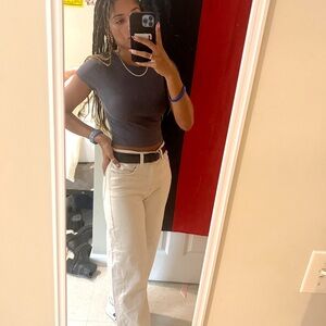 H&M Charcoal Ribbed Top